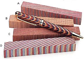 Dymondwood Laminated Wood Pen Blanks